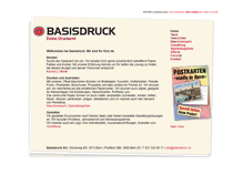 Tablet Screenshot of basisdruck.ch